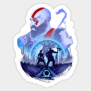 Kratos and Atreus Adventure 2 Sticker